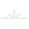 Ekena Millwork Saratoga Architectural Grade PVC Gable Bracket, 96"W x 32"H x 2"D x 6"F, 8/12 Pitch GBP096X32X0206SAR00 - alternate 2